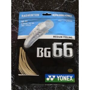 Yonex BG66 0.66mm  Badminton String Platinum Gold New Multifilament Repulsion